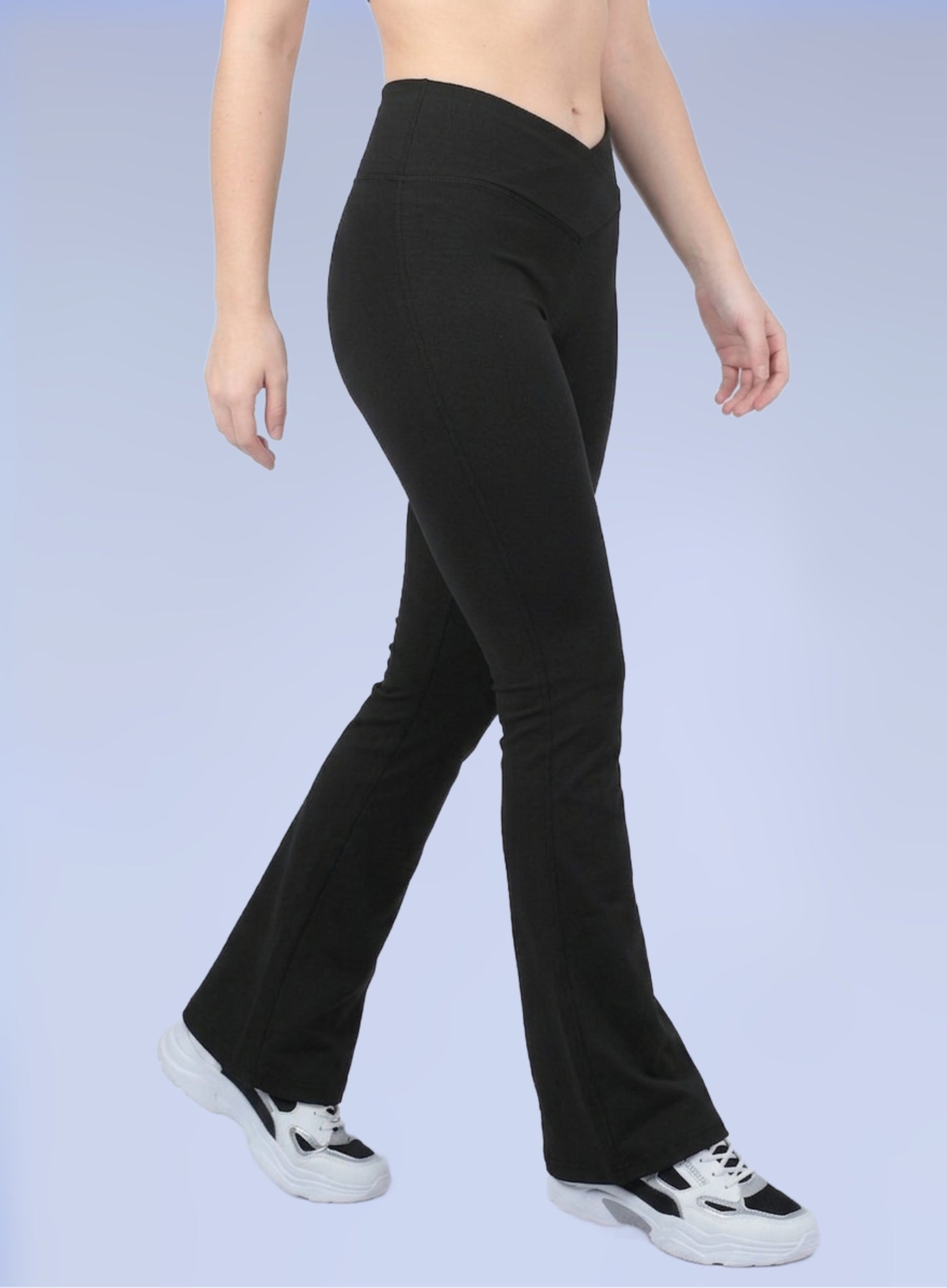 Serenity Cross V Flare Pants