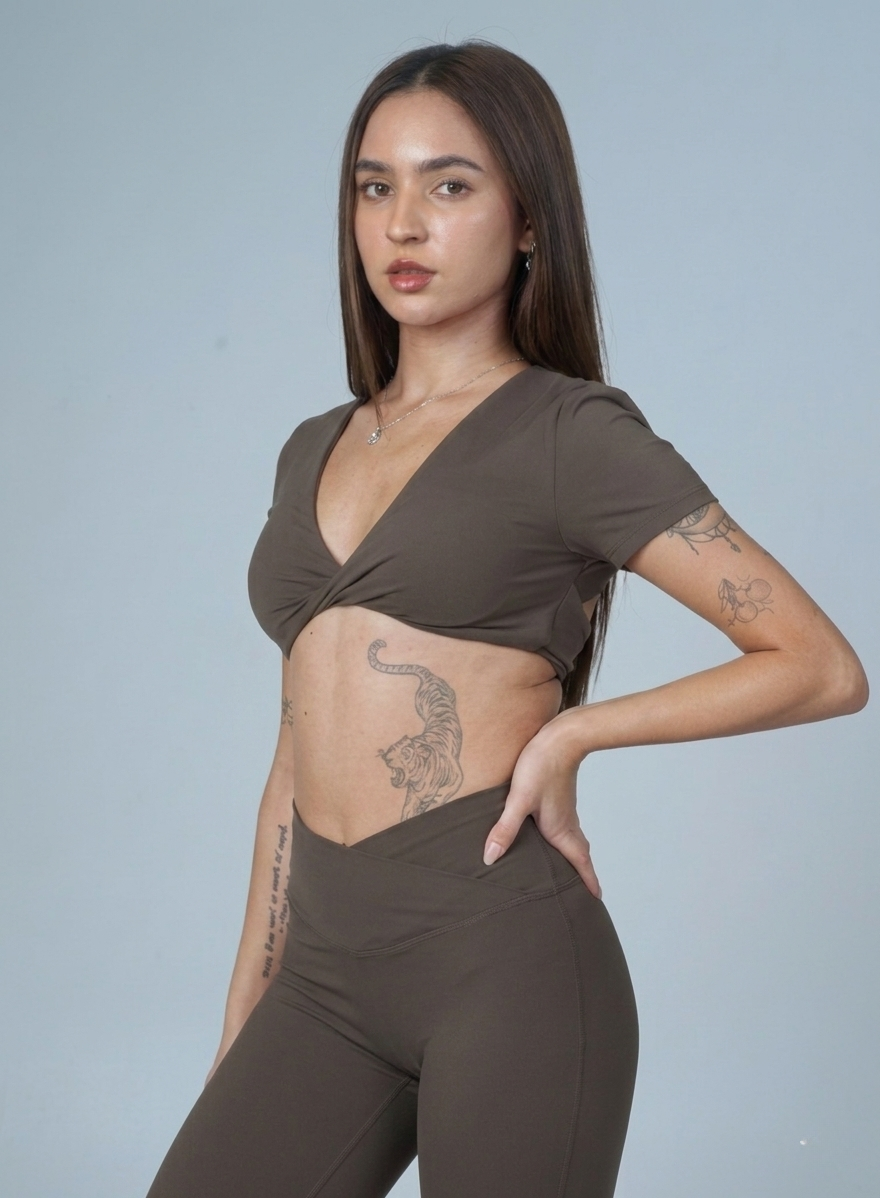 Serenity V-Neck Crop