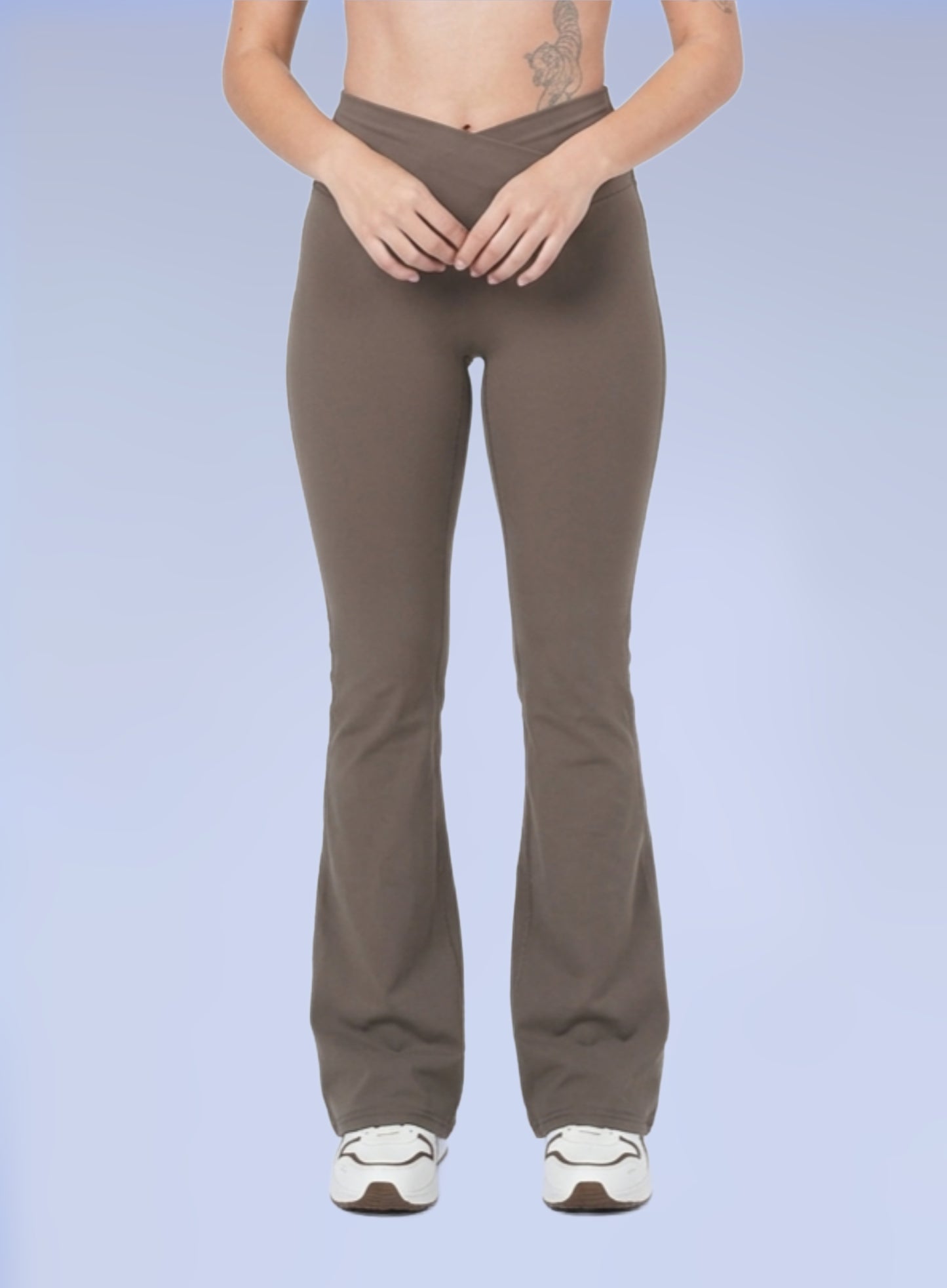 Serenity Cross V Flare Pants