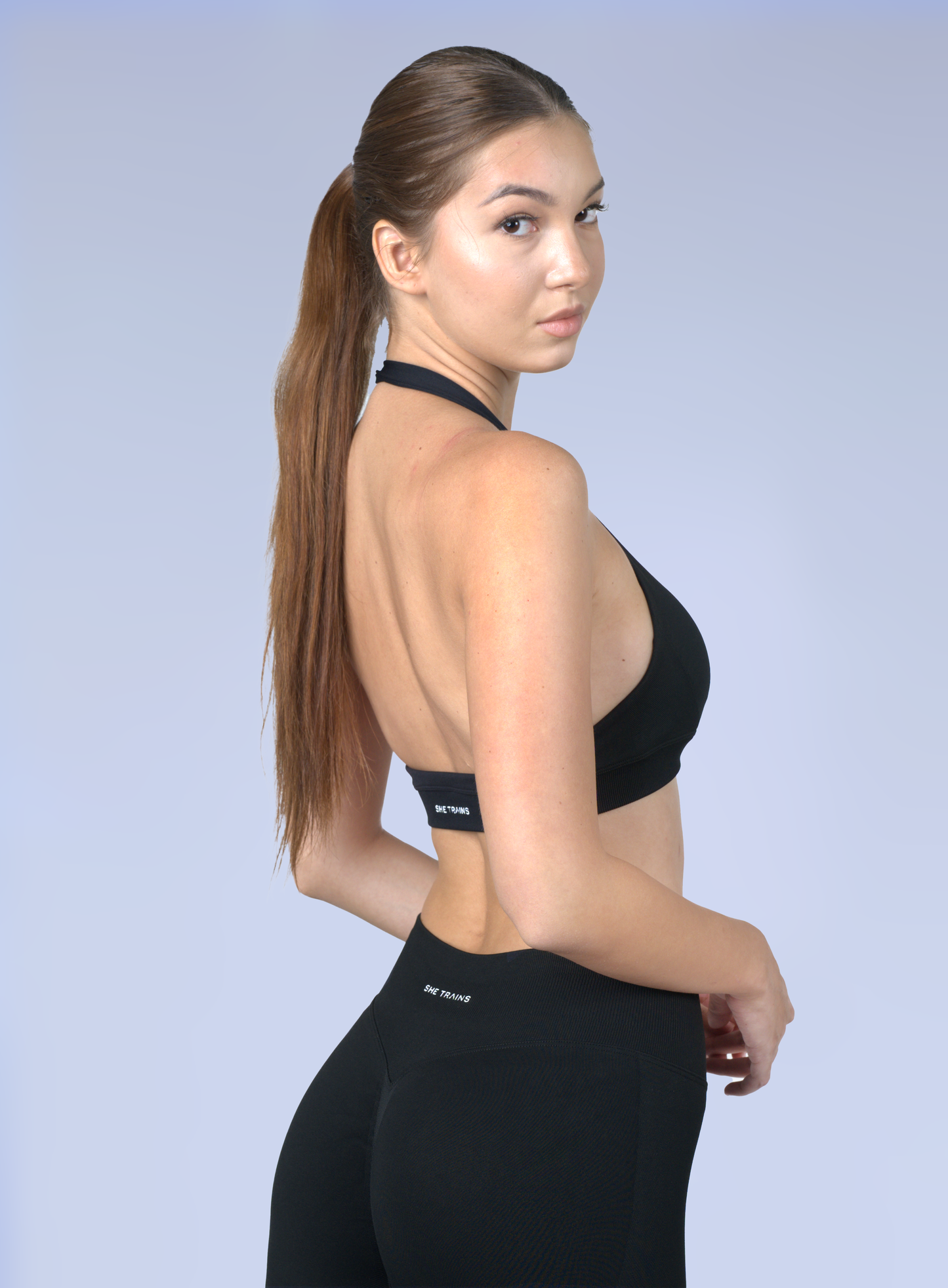 Sculpt Halter Neck Sports Bra