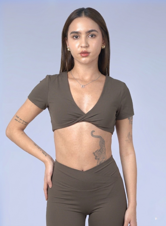 Serenity V-Neck Crop