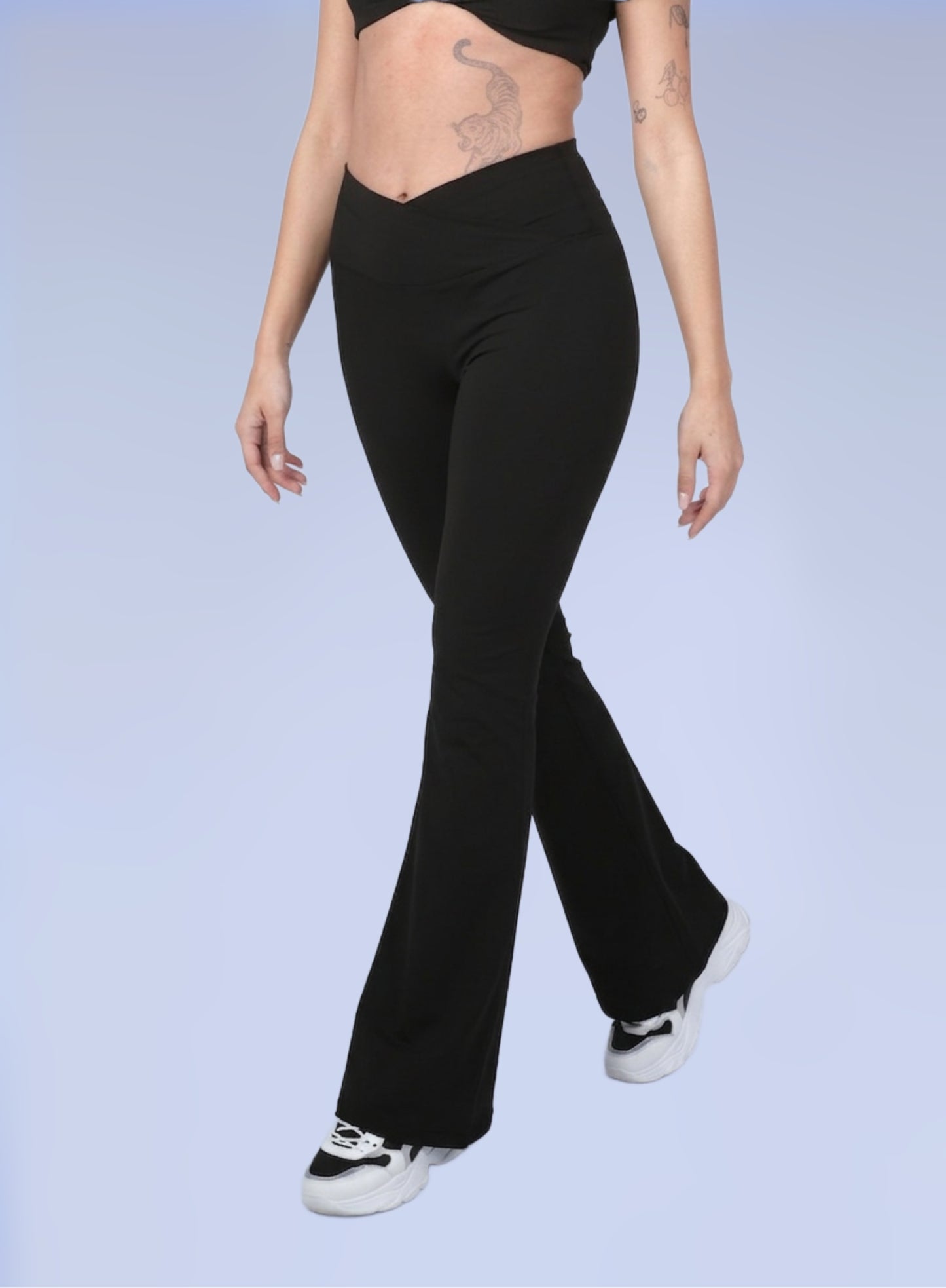 Serenity Cross V Flare Pants