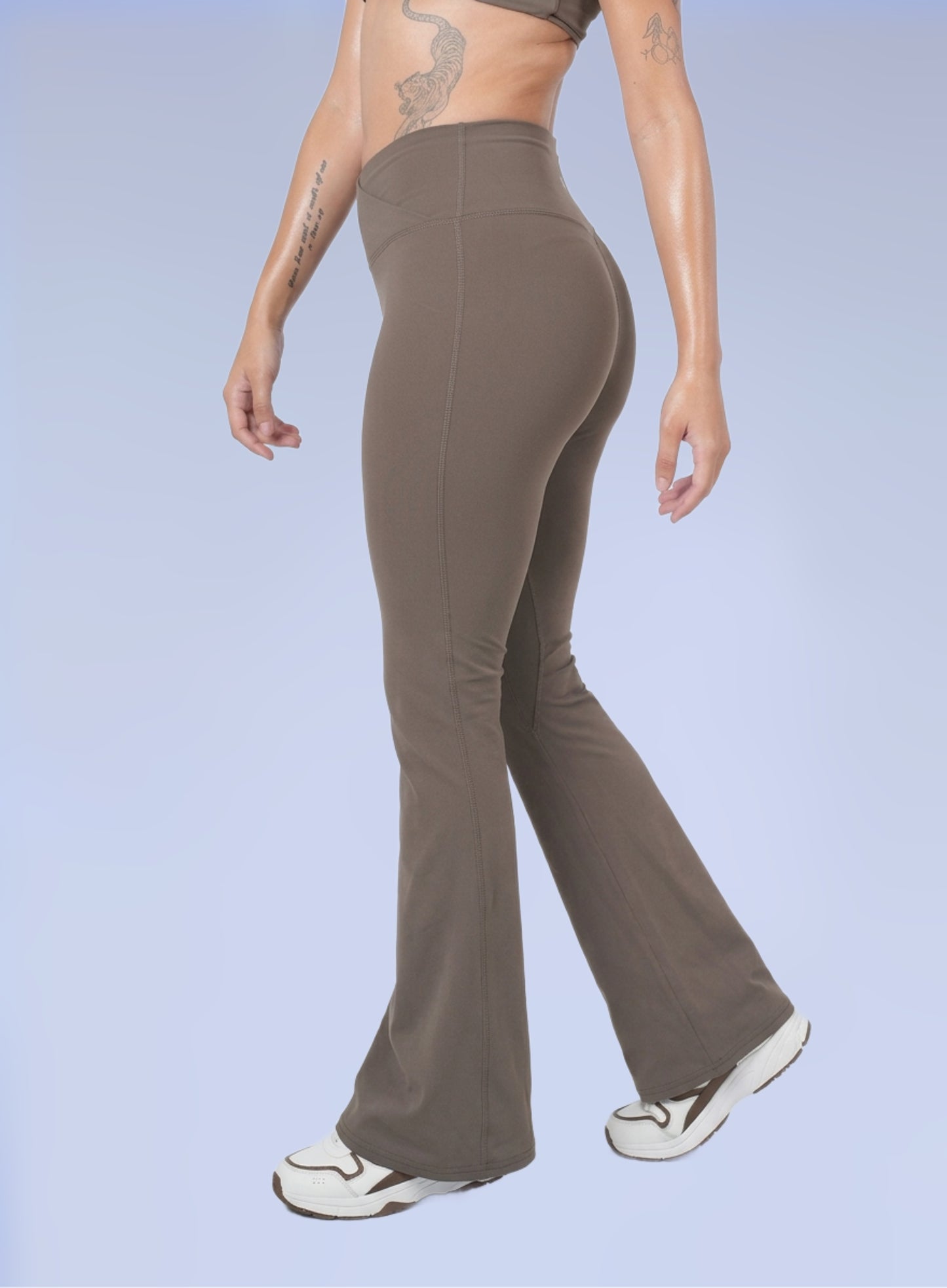 Serenity Cross V Flare Pants