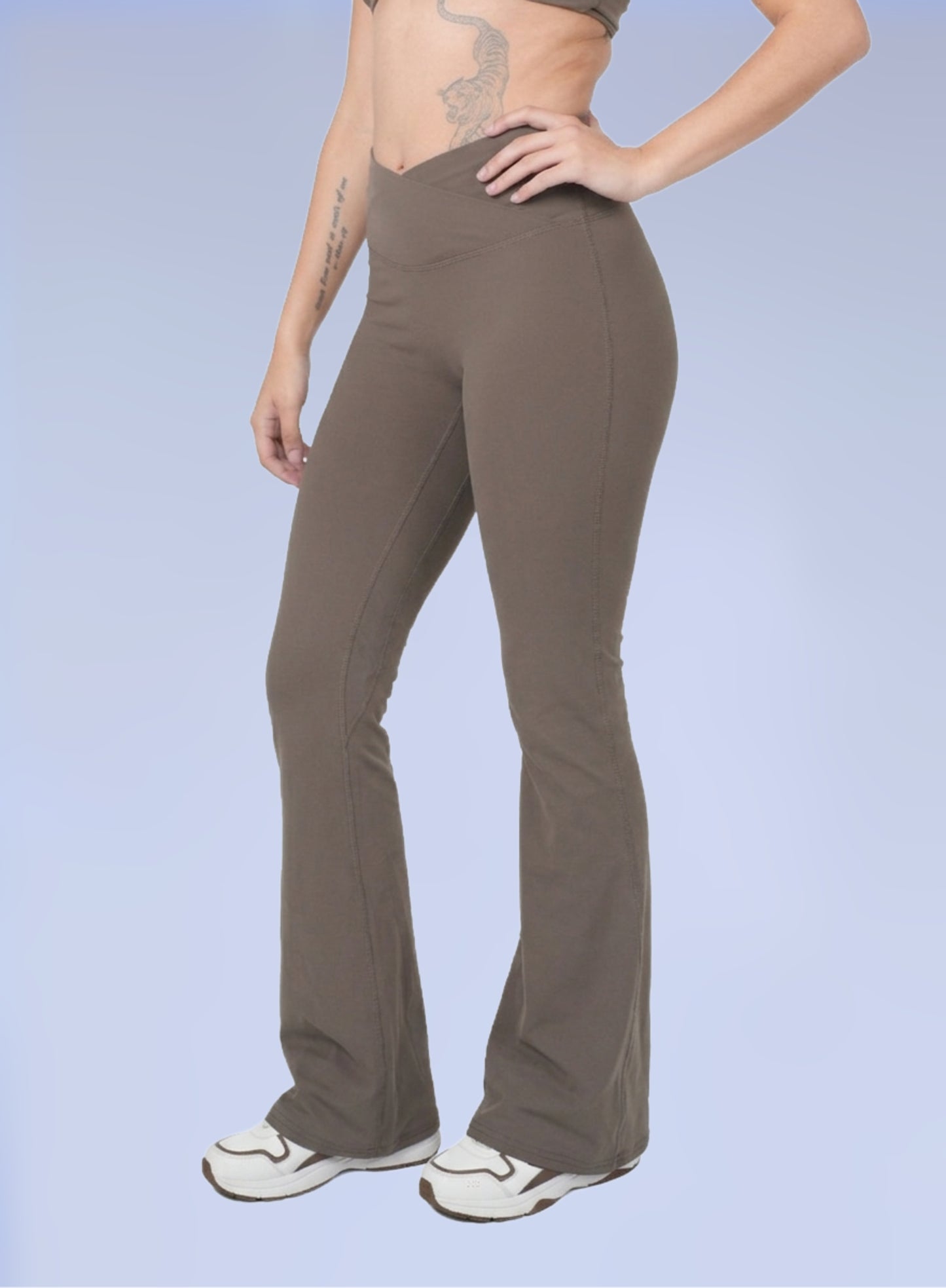 Serenity Cross V Flare Pants